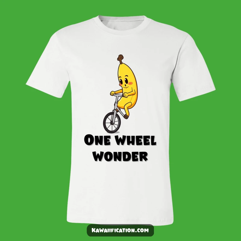 Funny Banana Unicyclist T-Shirt: Hilarious Fruit Graphic Tee for Everyday Fun