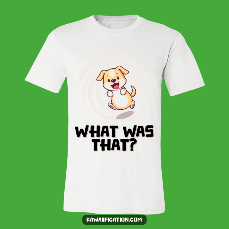 Funny Bewildered Dog T-Shirt - Dizzy Tail Chase, Great Humorous Gift