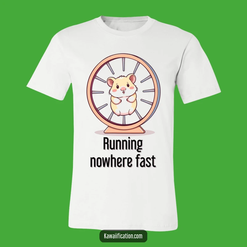 Funny Hamster Wheel T-Shirt - Trapped Character, Hilarious Gift for the Hustle!
