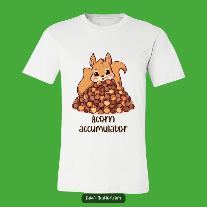 Funny Squirrel Acorn Tee: Hoarding Mischief Shirt, Perfect Funny Gift for Wildlife Fans