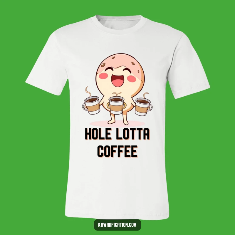 Funny Donut Juggling T-Shirt: Comical Coffee Break Apparel