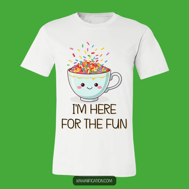 Funny Sprinkle Teacup T-Shirt: Wearable Joyful Art for a Cheerful and Fun Outfit