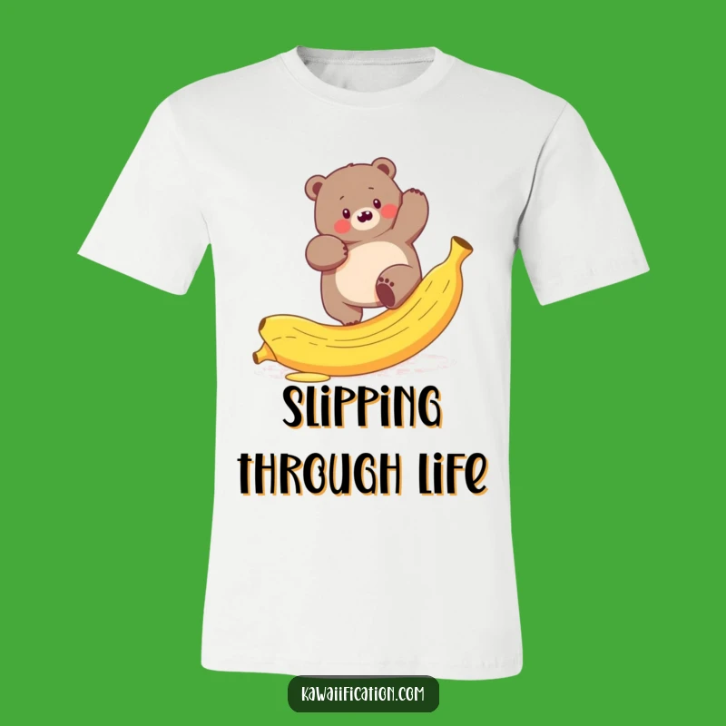 Funny Bear Slip T-Shirt - Hilarious Gift for Outdoor Enthusiasts