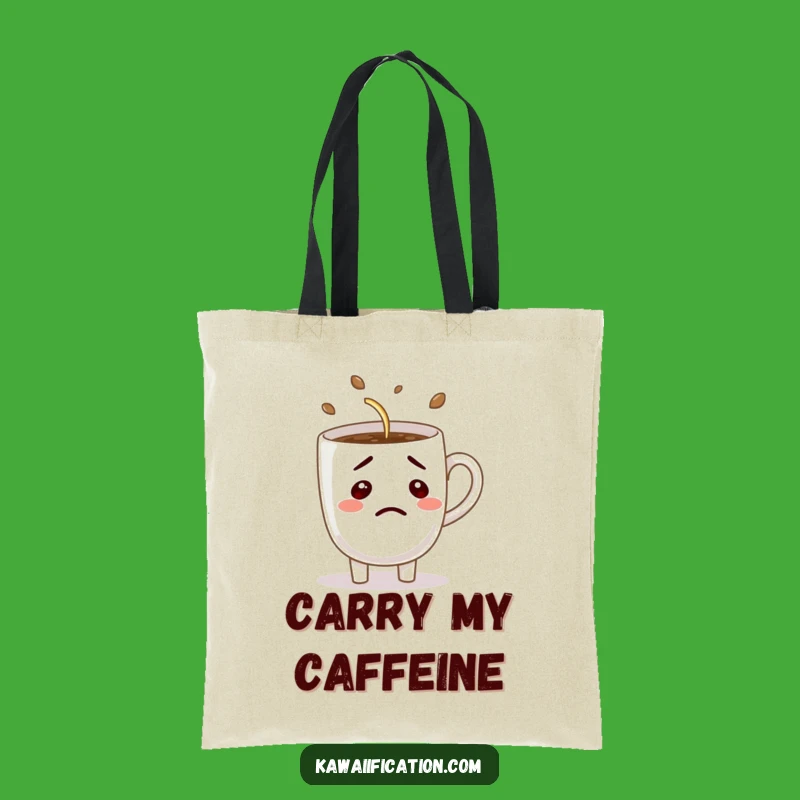 Funny Confused Coffee Tote Bag: Hilarious Carry-All for Coffee Enthusiasts