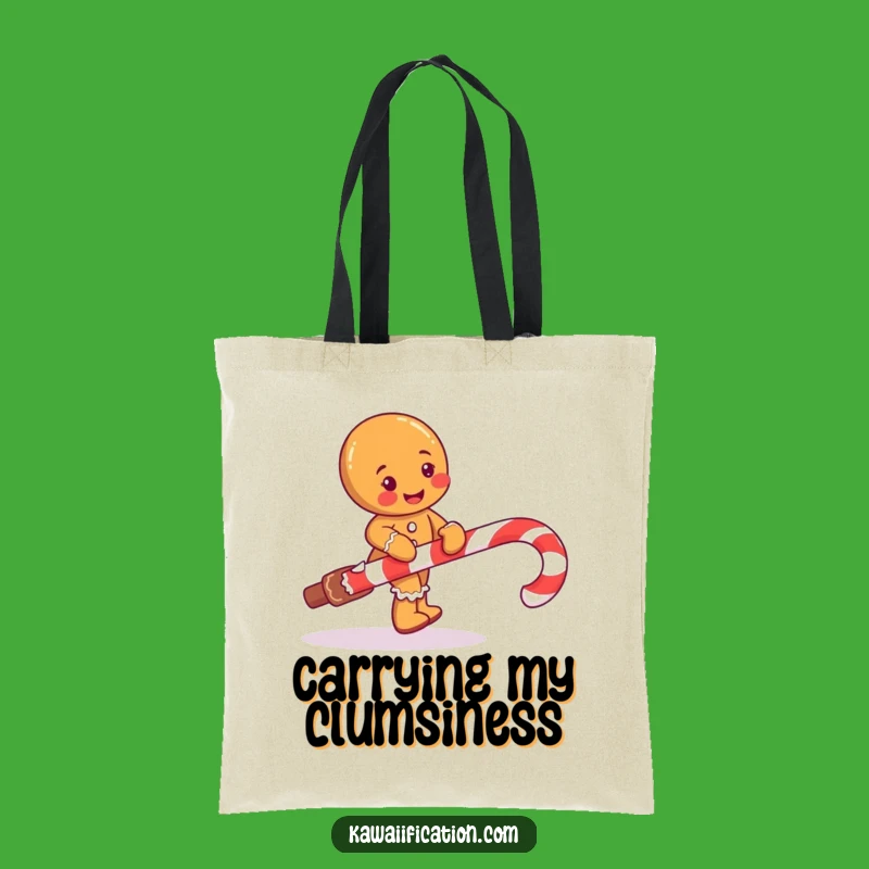 Funny Gingerbread Man Tote Bag: Carry Your Holiday Cheer with Humor