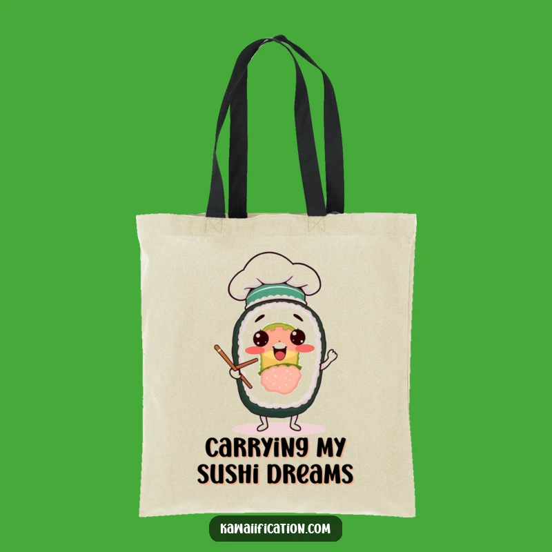 Funny Sushi Juggler Tote Bag: Carry Your Laughs, Excellent Foodie Gift