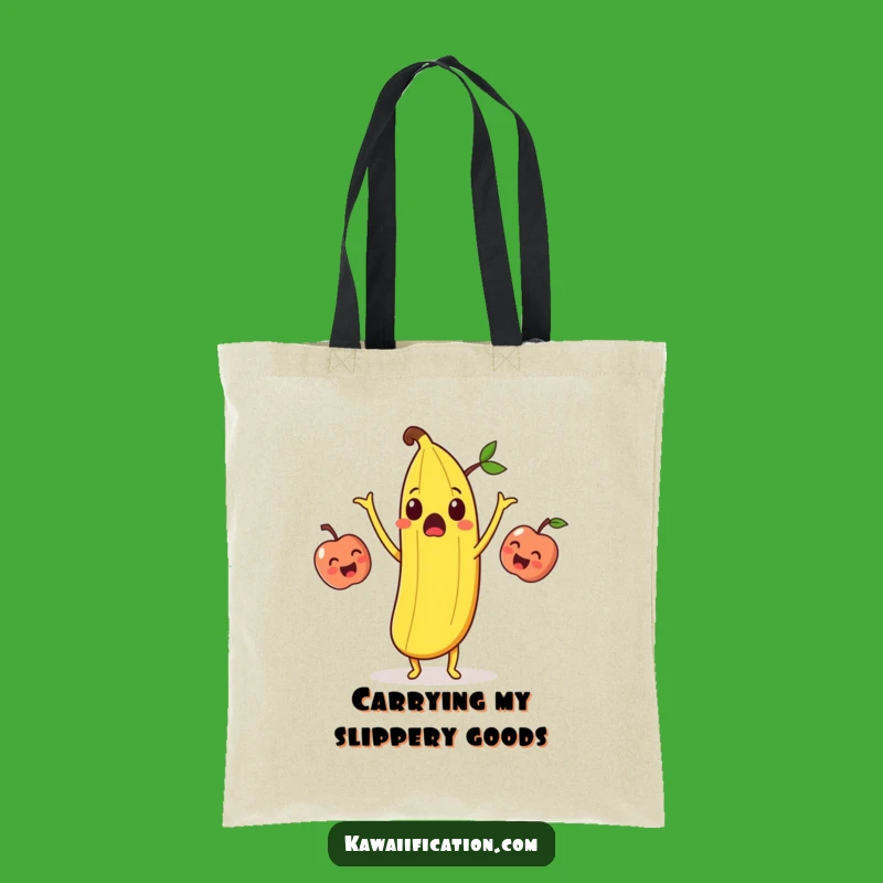 Funny Banana Peel Juggling Tote Bag: Carry Your Laughs Everywhere