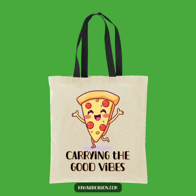 Funny Pizza Dance Tote Bag: Carry Your Joyful Grooves