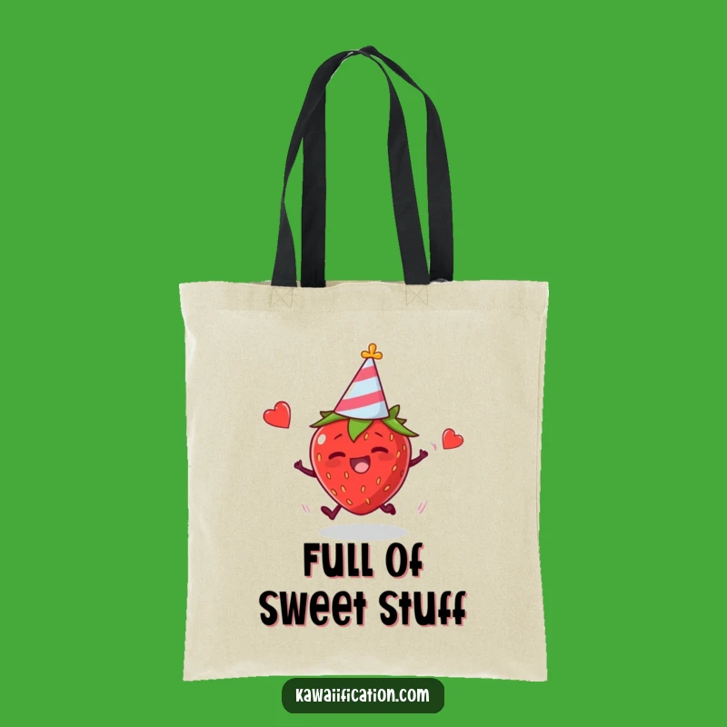 Funny Tripping Strawberry Tote Bag: Hilarious Party Accessory Gift
