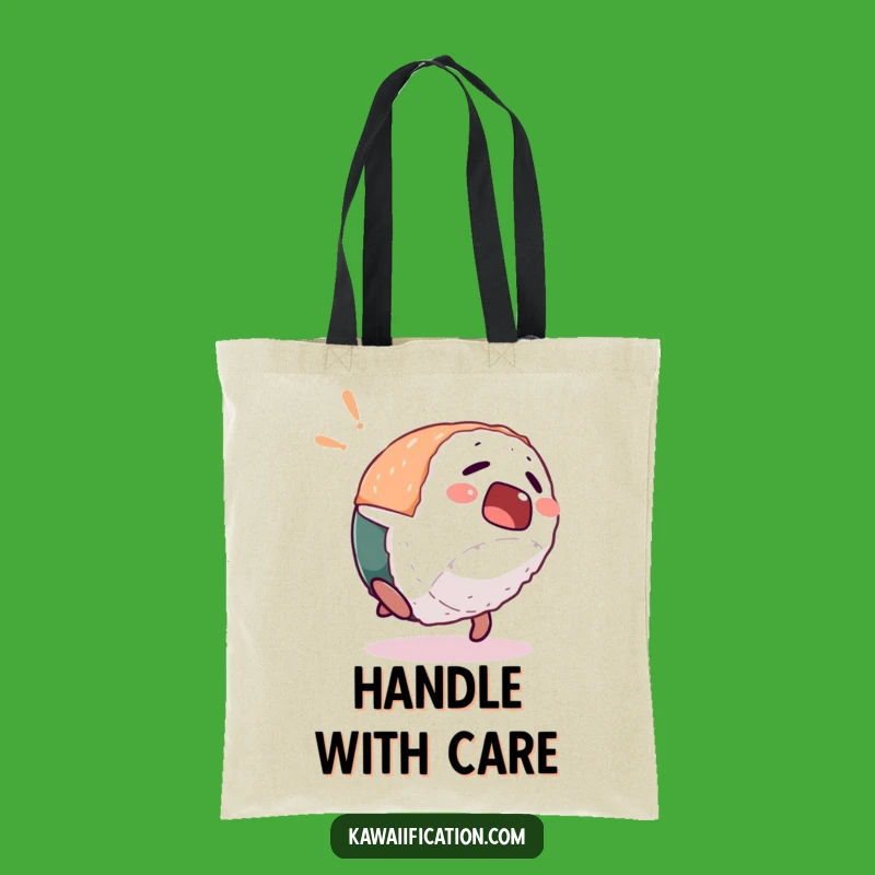 Funny Sushi Backflip Tote Bag: Spacious and Hilarious Accessory for Foodies