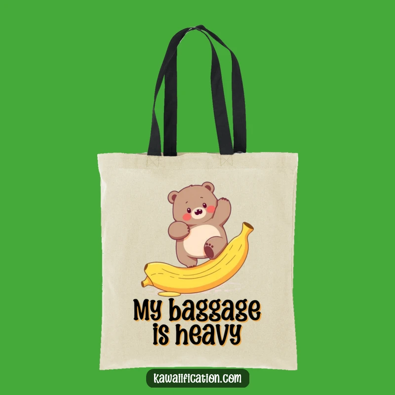 Funny Bear Slip Tote Bag - Hilarious Gift for Nature Lovers
